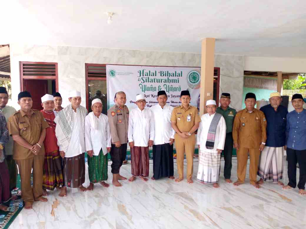 Tingkatkan Ukhuwah Islamiah, MUI Kec. Jayanti Gelar Halal Bihalal Silaturahmi Ulama dan Umaro